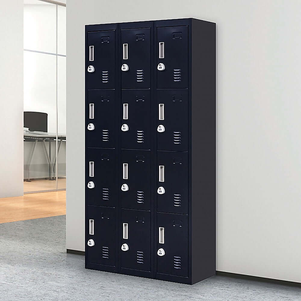 Durable and stylish black lockers for secure storage in homes, offices, or schools - Affordable and quality solutions.