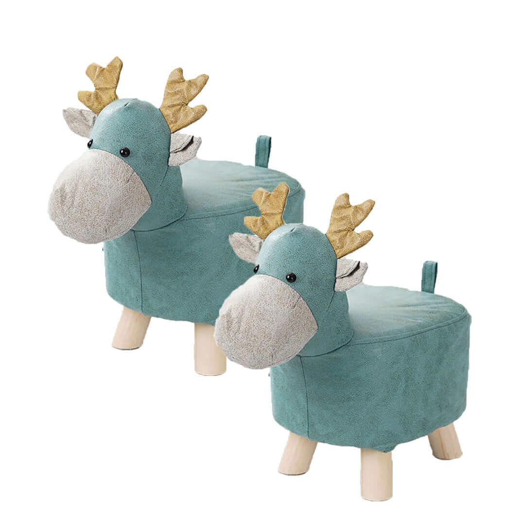 Adorable moose-shaped stools with antlers, perfect for affordable quality homewares and value furniture collections.