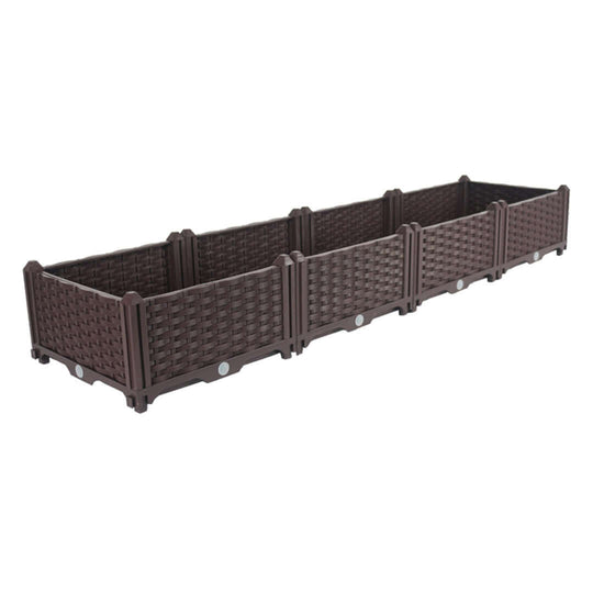 Affordable quality wicker-style rectangular planter offering value furniture for stylish homewares.