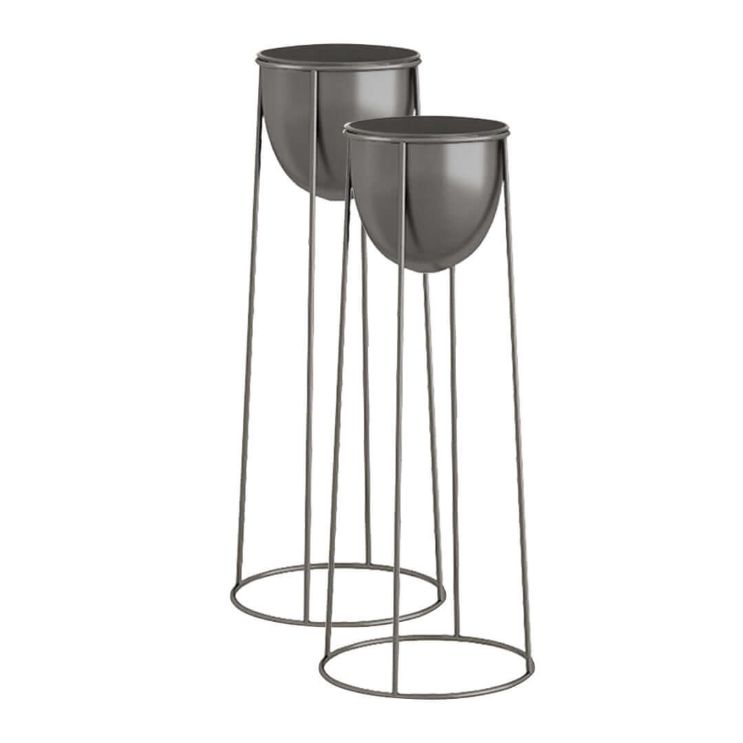 Affordable quality homewares - stylish value furniture indoor grey metal planters set