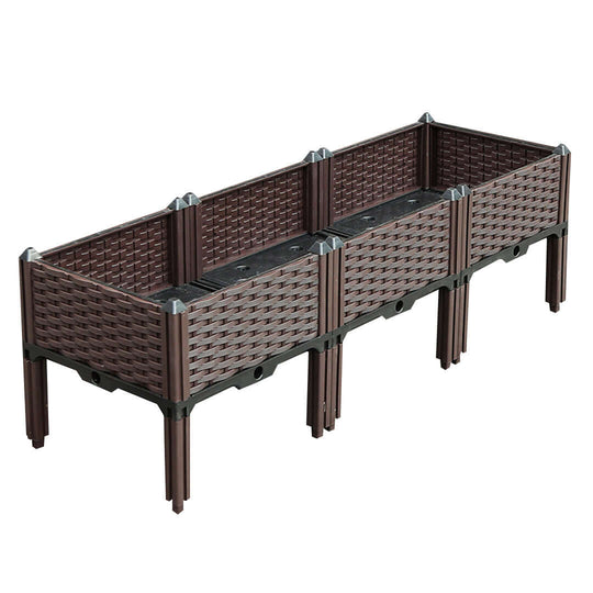 Quality affordable woven brown garden planter box for value homewares and furniture