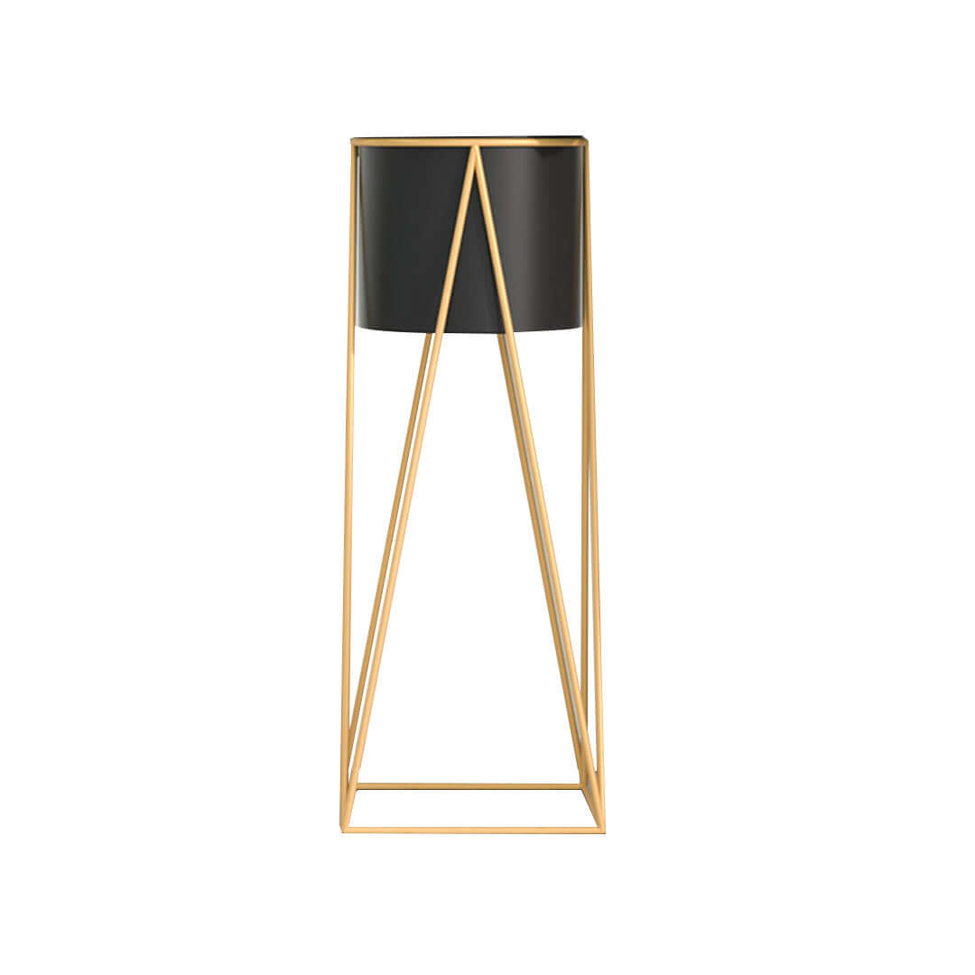 Modern black and gold floor lamp - affordable homewares, quality value furniture.