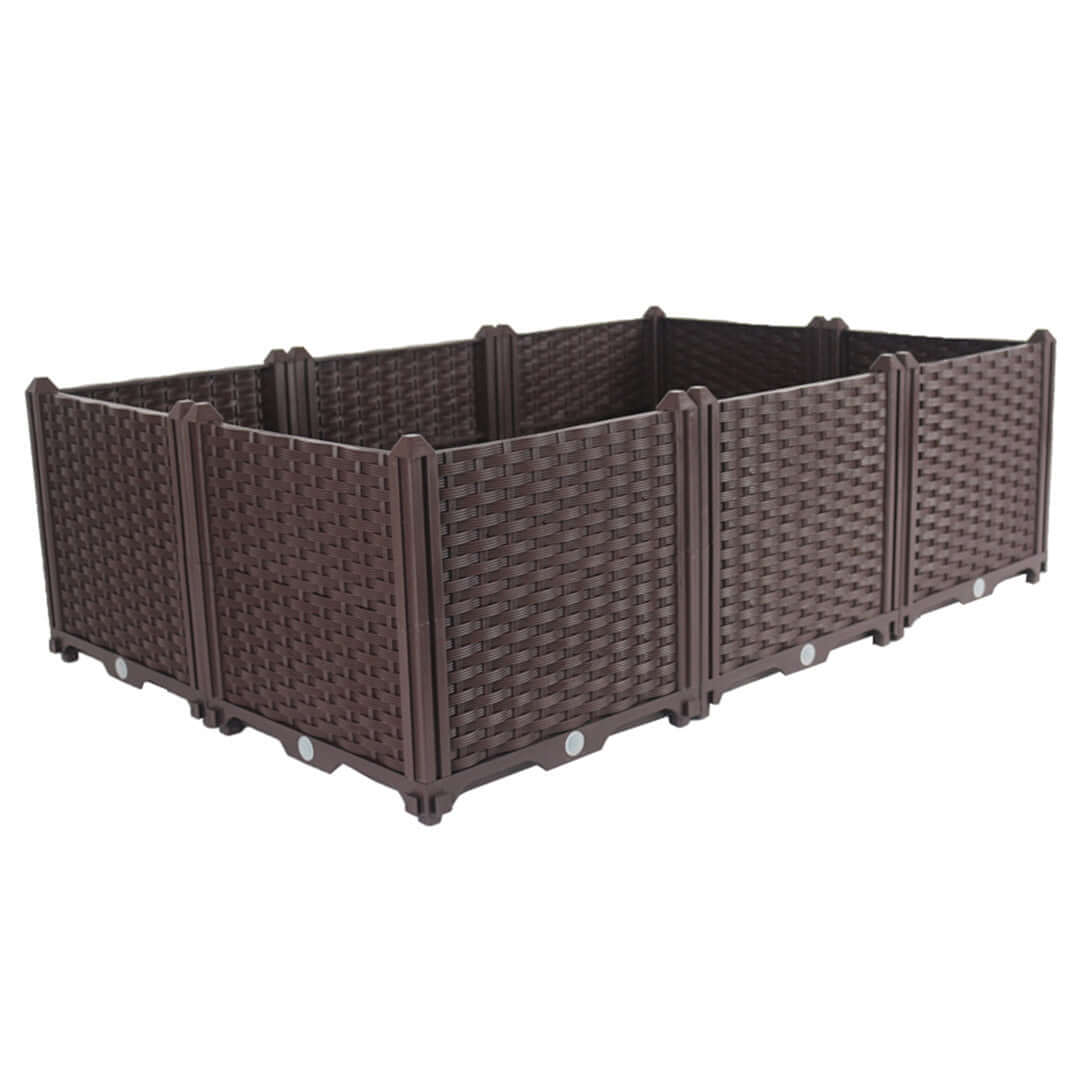 Affordable quality homewares - brown woven rectangular storage container. Perfect value furniture addition.