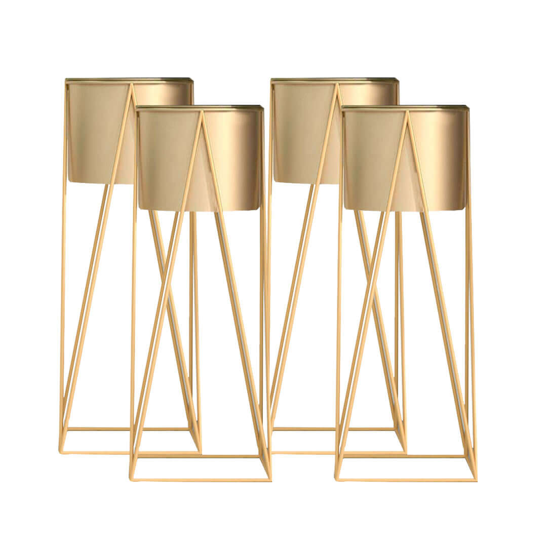 Gold geometric planters set of four – affordable, quality homewares and value furniture.