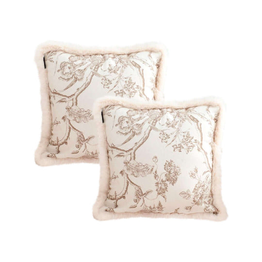 Affordable quality homewares - value furniture: Floral decorative pillows with luxurious design for stylish interiors.