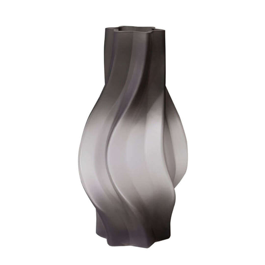 Contemporary wavy-design vase in matte finish, ideal affordable homeware piece for quality value furniture settings.