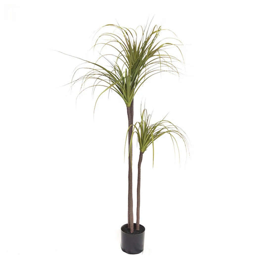 Tall indoor artificial plant in black pot, affordable quality homeware and value furniture accessory.