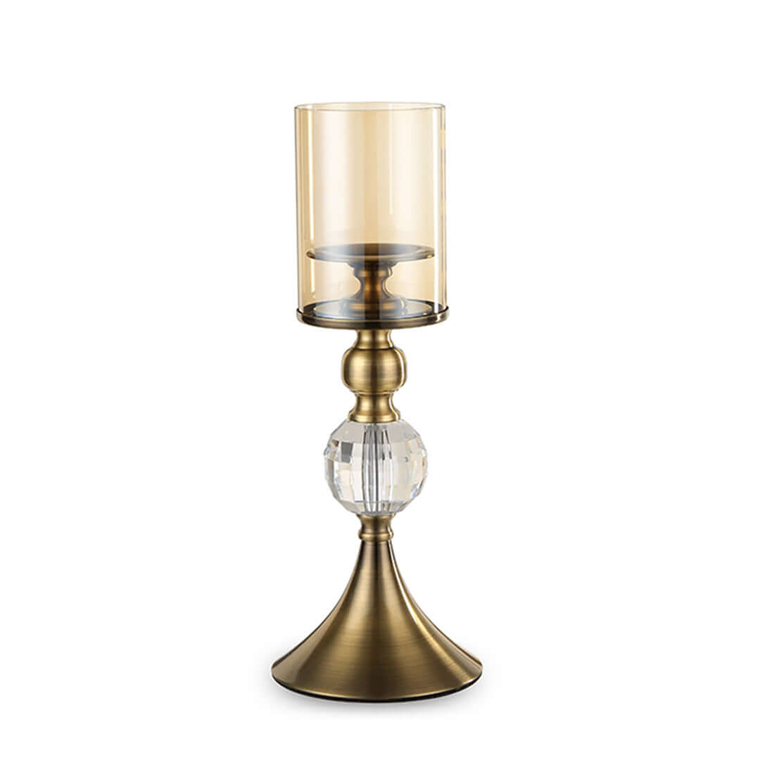 Affordable quality homewares value furniture brass and glass candle holder