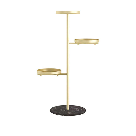 Affordable quality homewares and value furniture - elegant gold stand with black marble base.