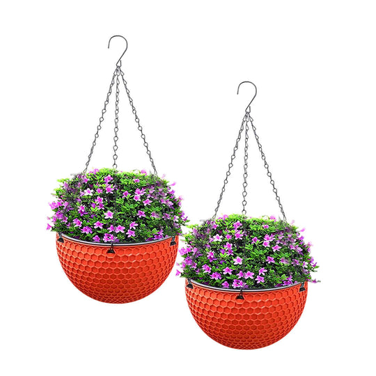 Affordable hanging planters with pink flowers, perfect for home decor and enhancing quality living spaces. Value homewares for any home.