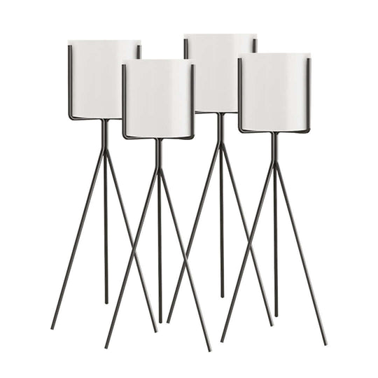 Modern black metal candle holders set of four, elegant design for affordable homewares, quality, and value furniture.