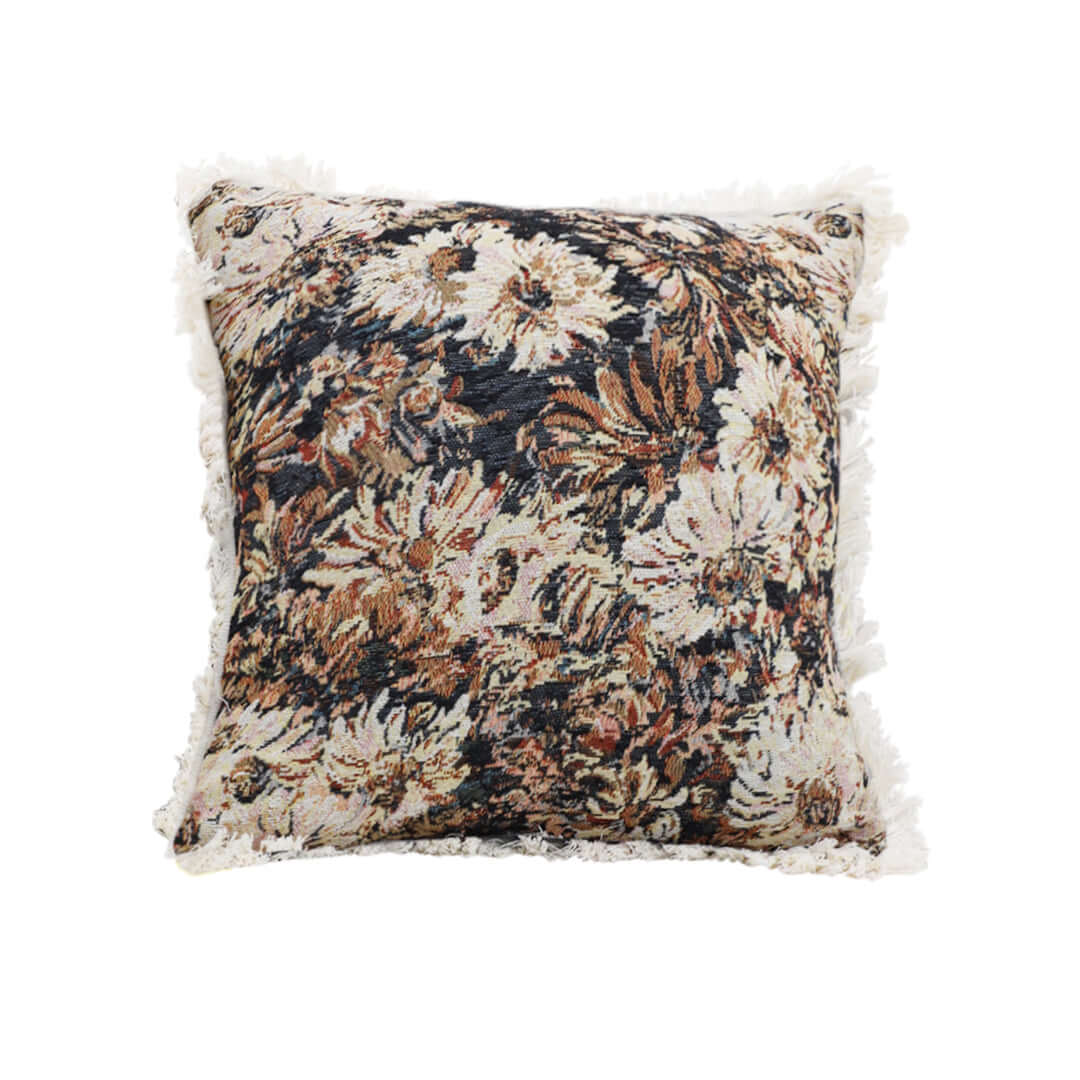 Floral patterned throw pillow for affordable homewares, quality value furniture, and cozy interior décor.