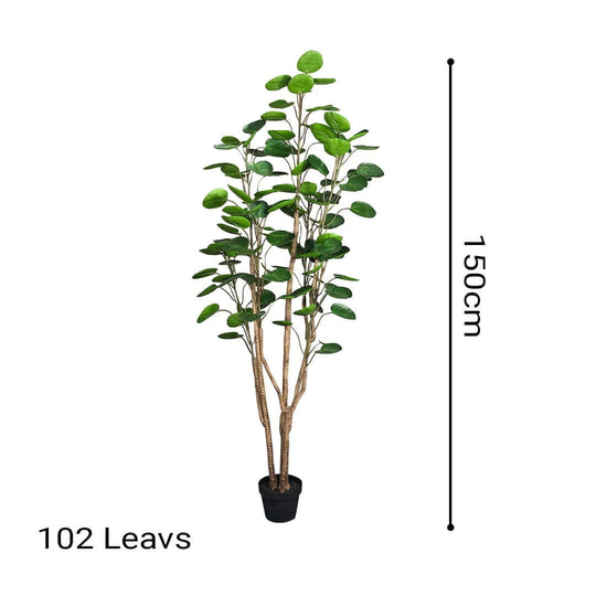 150cm artificial indoor plant with 102 leaves potted, perfect for adding greenery to affordable homewares and quality value furniture setups