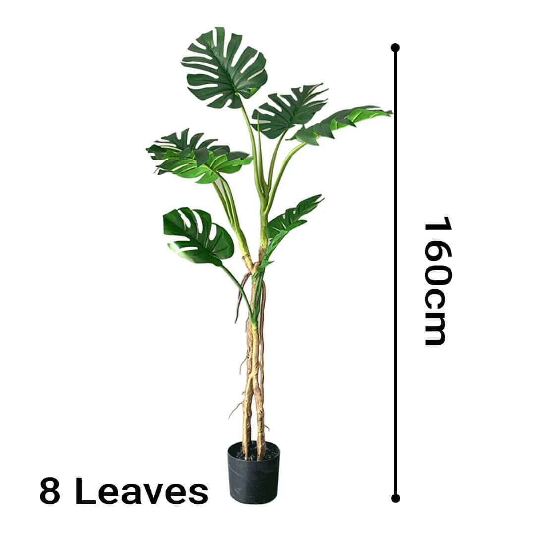 Affordable 160cm artificial plant with 8 large leaves - Quality homeware and value furniture accessory