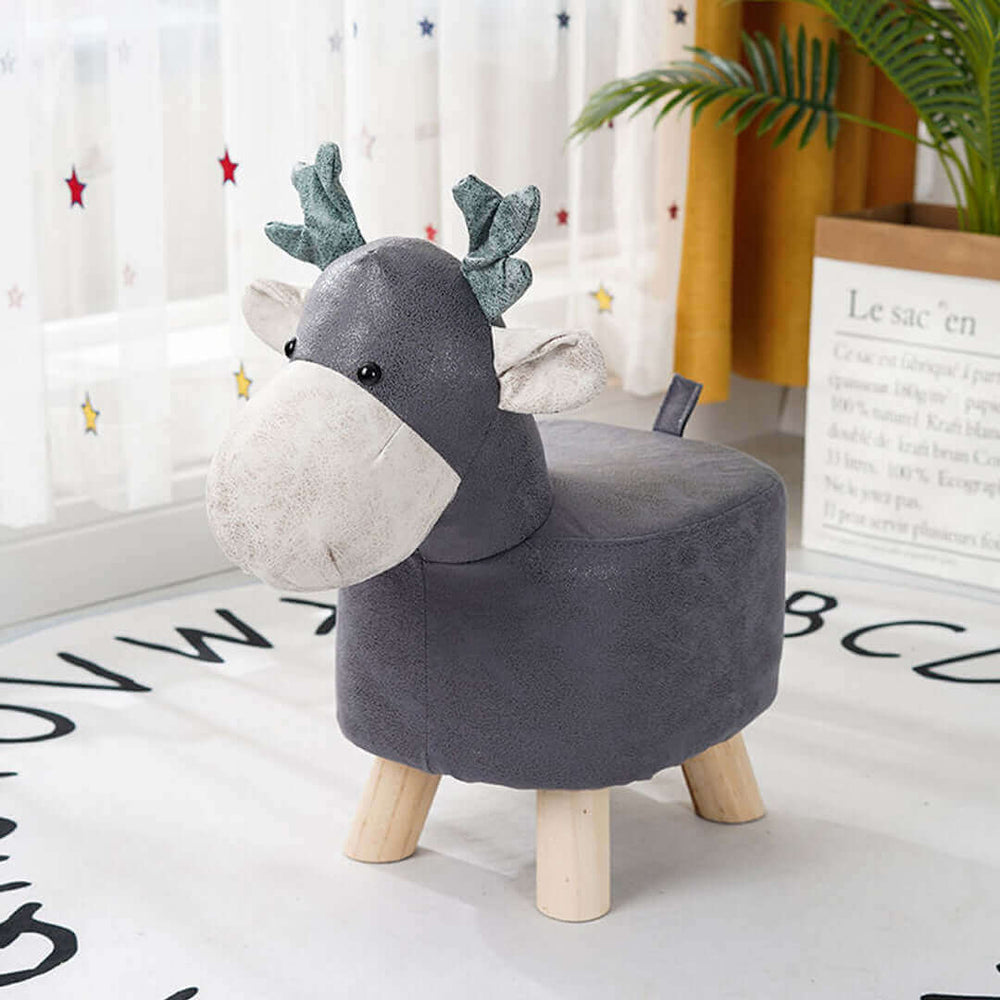 Affordable quality reindeer-shaped ottoman for children's rooms, stylish and fun homeware furniture enhancing value and design.