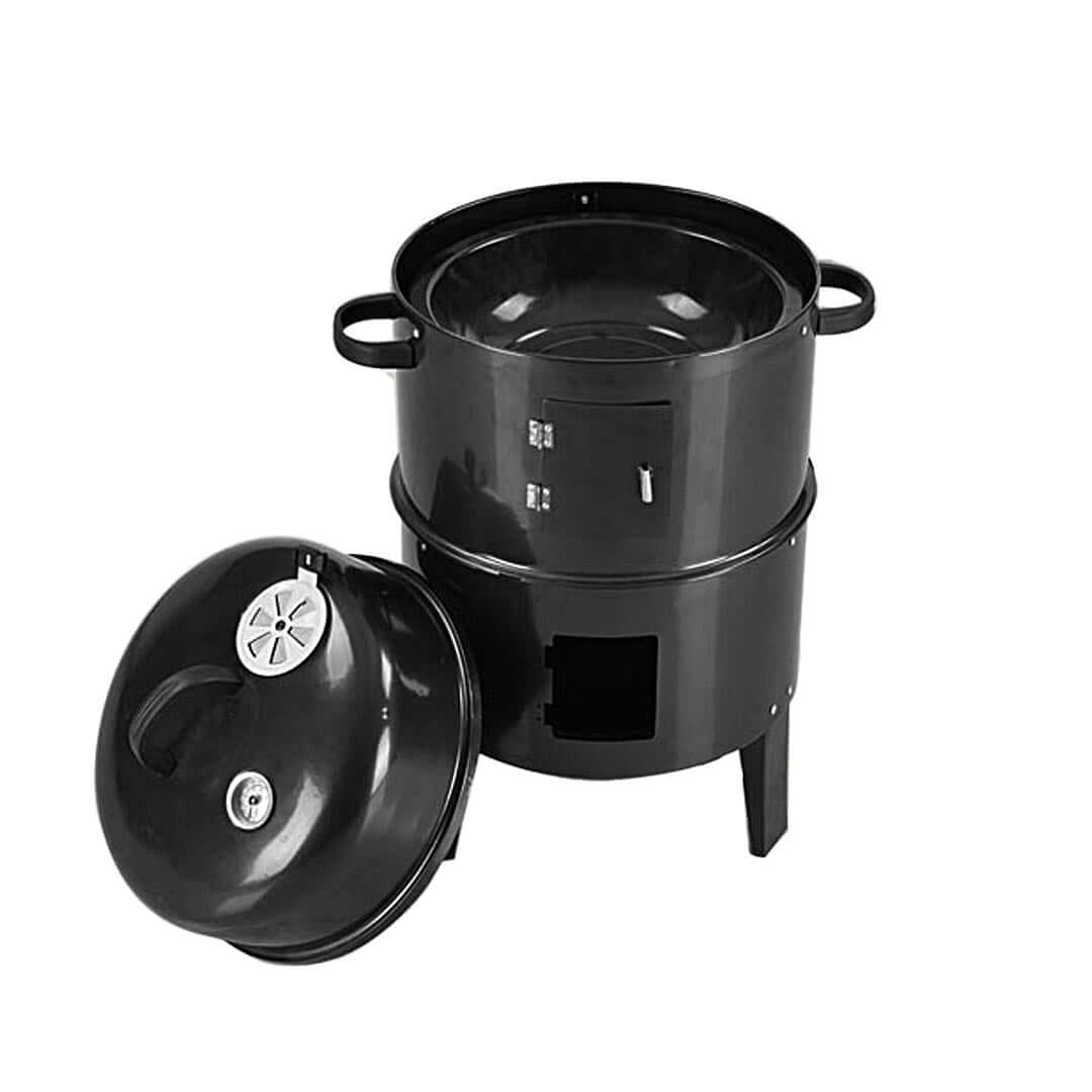 Affordable black cooking stove with detachable lid, perfect for quality homewares and value furniture enthusiasts.