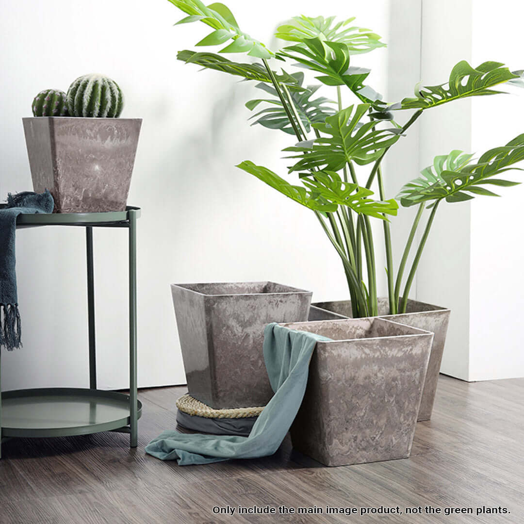 Affordable quality homewares - value furniture grey stone planters.