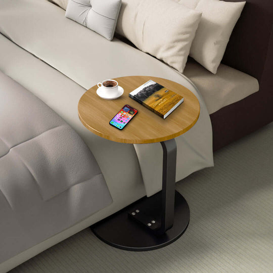 Affordable modern bedside table with coffee cup, book, and smartphone, showcasing quality homeware and value furniture.