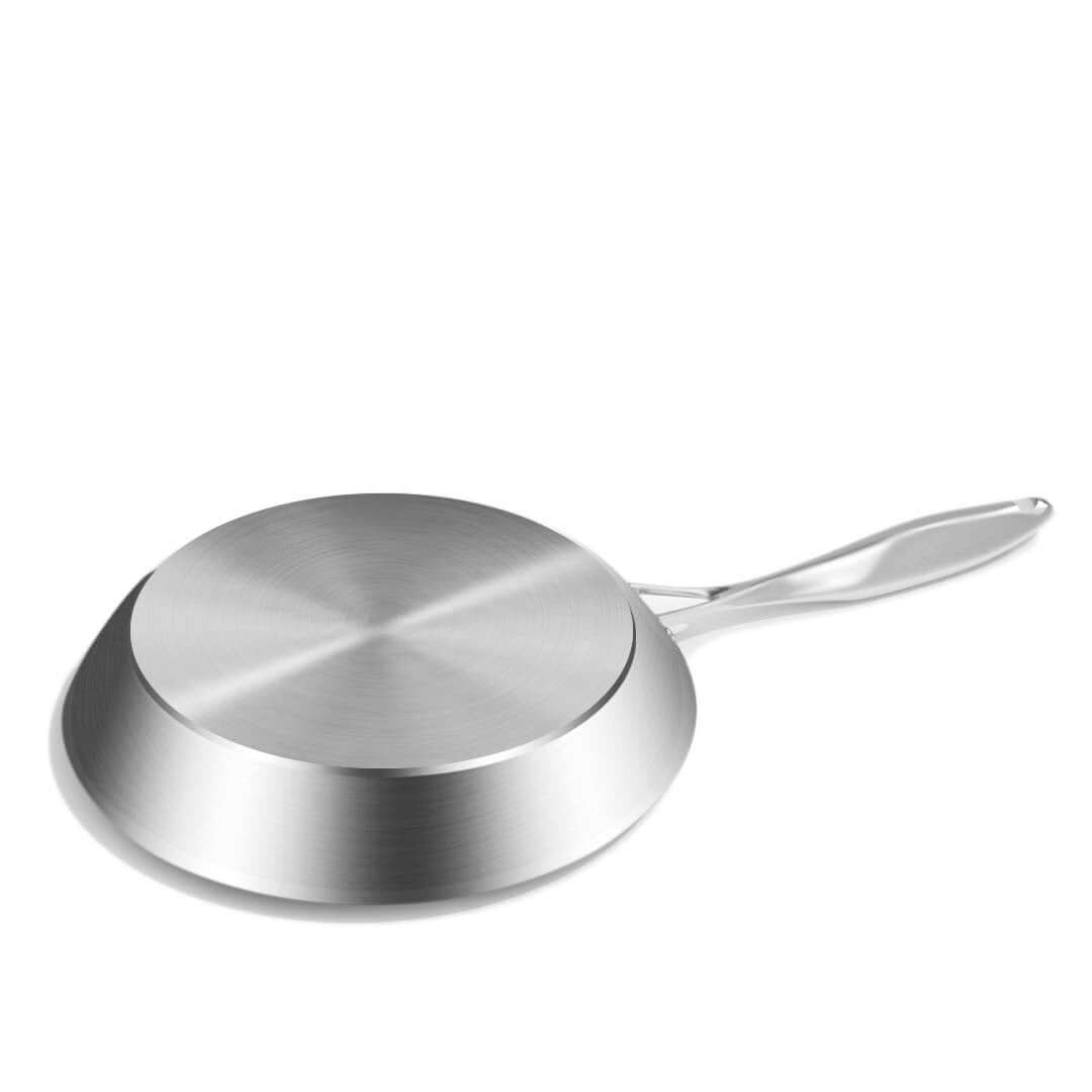 Stainless steel frying pan, affordable quality homewares and value furniture, durable kitchen essential.