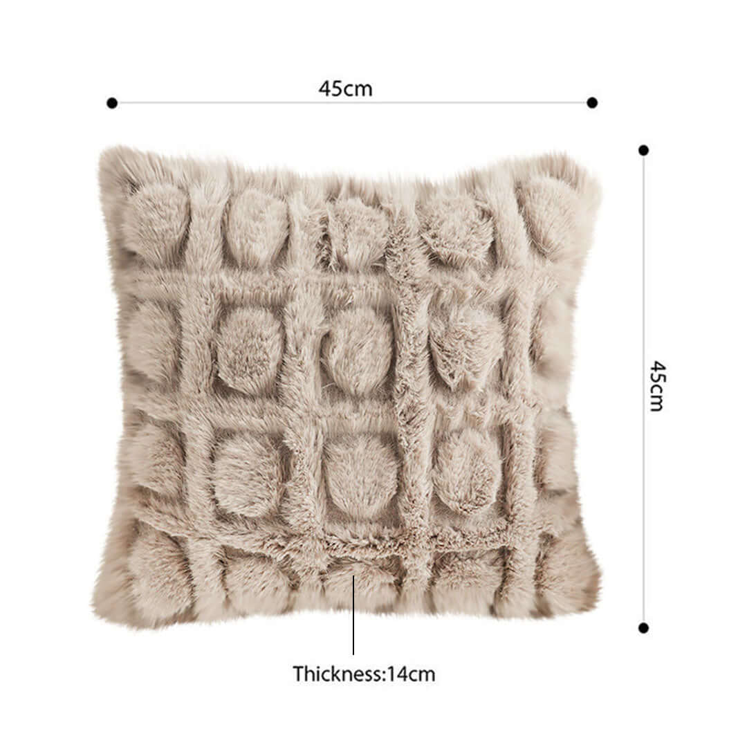 Affordable quality homewares - fluffy 45cm x 45cm cushion with 14cm thickness, value furniture decor