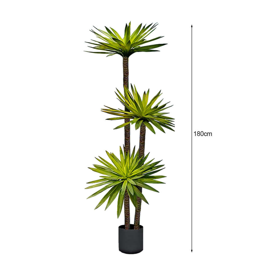 180cm tall potted artificial plant with green leaves, ideal for enhancing home decor with affordable, quality homewares and value furniture accents