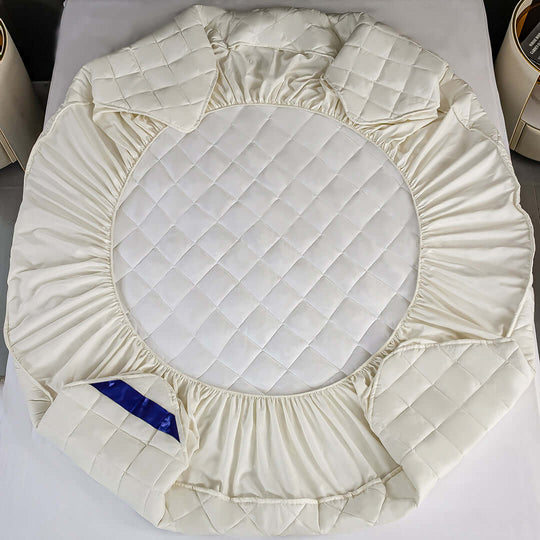 Affordable quality quilted circular mattress cover - value homewares