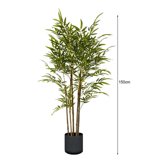 150cm potted artificial bamboo plant used as affordable, quality homeware and value furniture decor