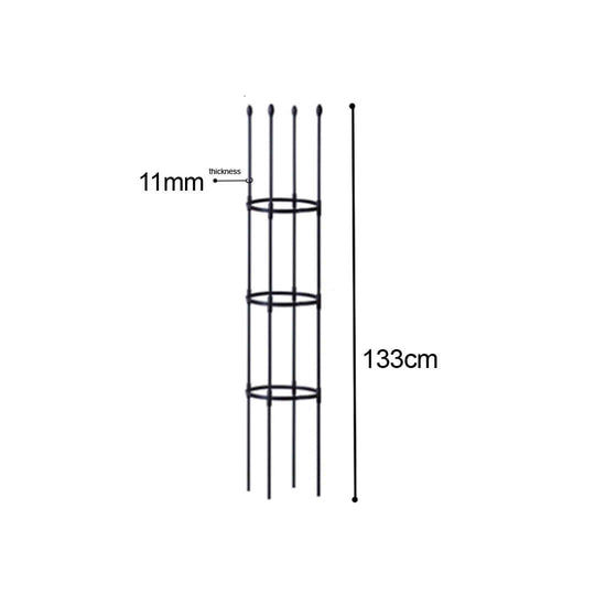 Metal garden plant support stake, 133cm height and 11mm thickness - affordable quality value furniture.