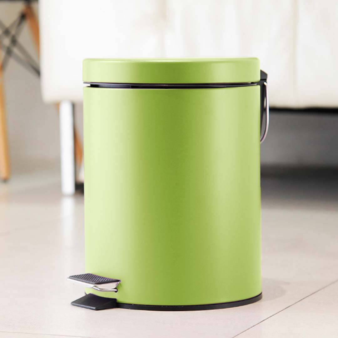 Affordable green pedal bin for home, quality homewares and value furniture.