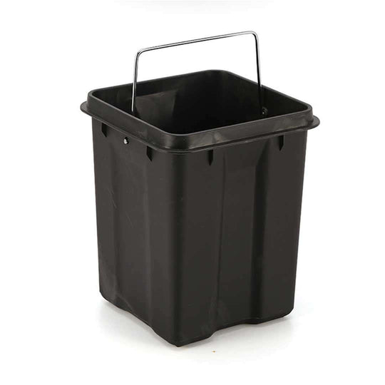 Affordable black plastic bin with handle for quality homewares and value furniture collections.