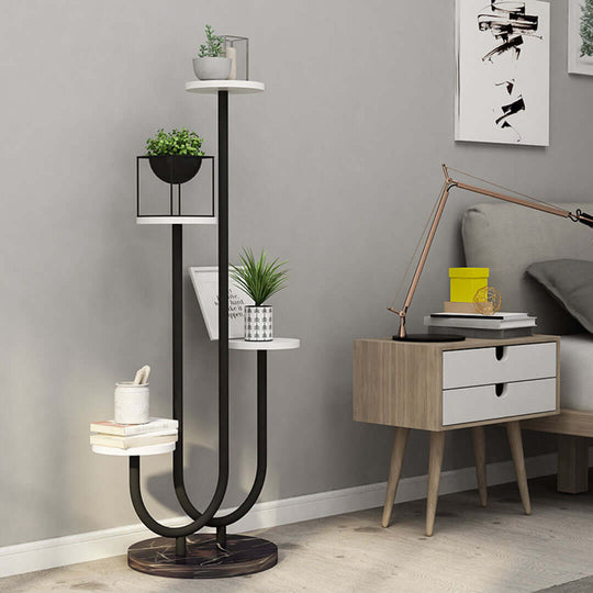 Modern affordable homewares and value furniture, a quality plant stand and bedside table in a stylish bedroom setting.