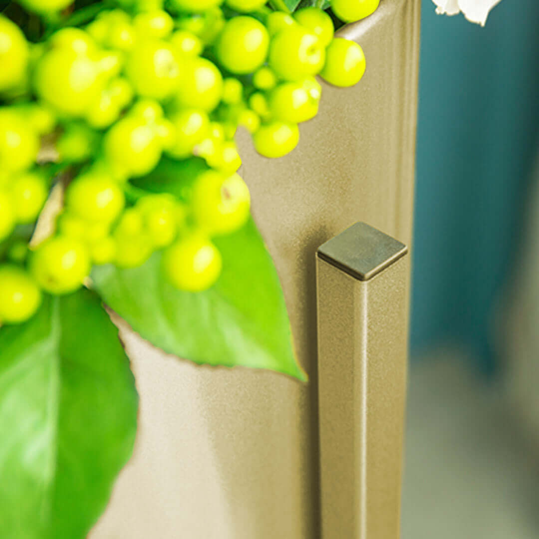 Close-up of floral arrangement in a high-quality, affordable homeware vase showcasing value furniture.