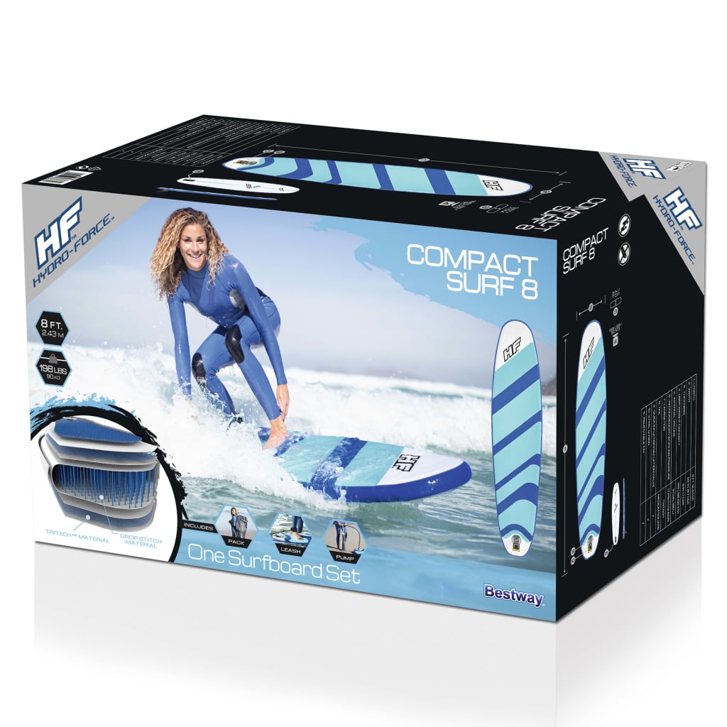 Hydro-Force Inflatable Surfboard Board 243x57x7 cm