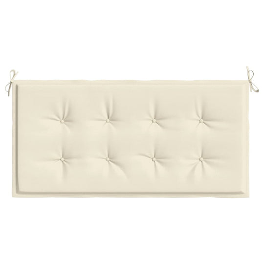 Cream garden bench cushion 100x50x3 cm in Oxford fabric, offering affordable quality and comfort for outdoor seating.