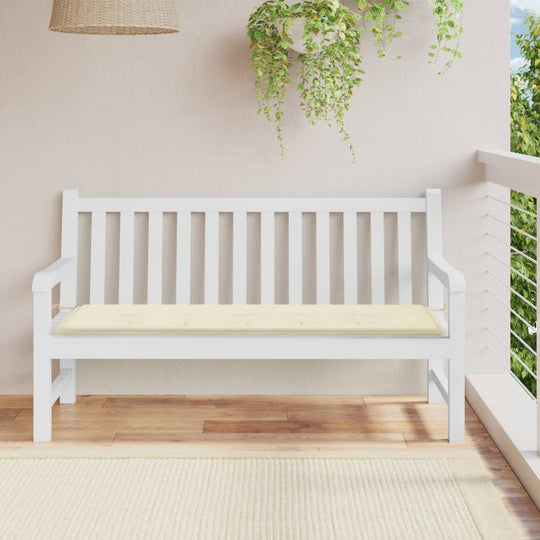 Garden Bench Cushion Cream 150x50x3 cm Oxford Fabric