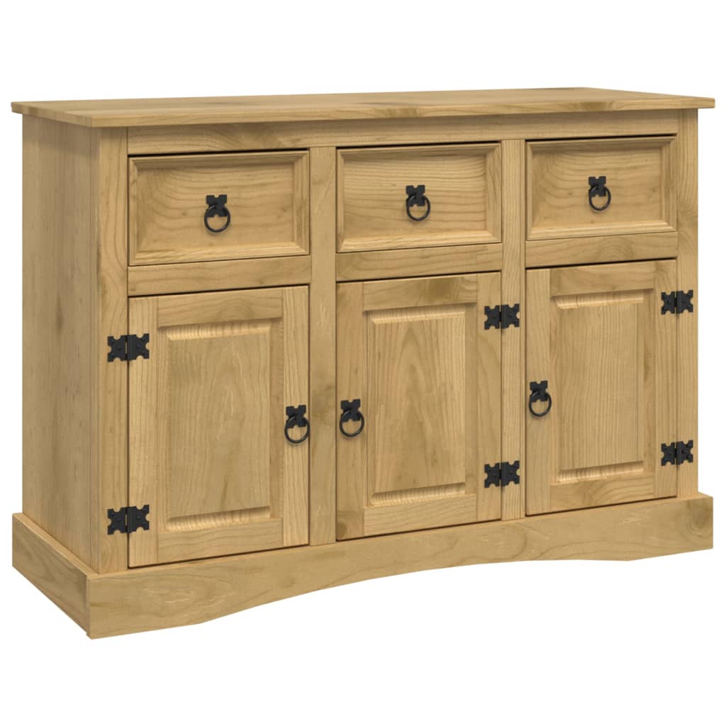 Sideboard Solid Mexican Pinewood Corona Range 132X43X78 Cm