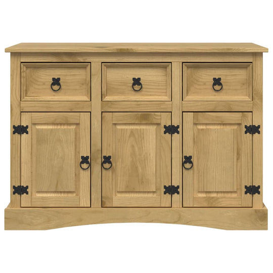 Sideboard Solid Mexican Pinewood Corona Range 132X43X78 Cm