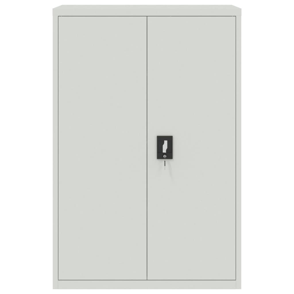 Office Cabinet 90x40x140 cm Steel Grey