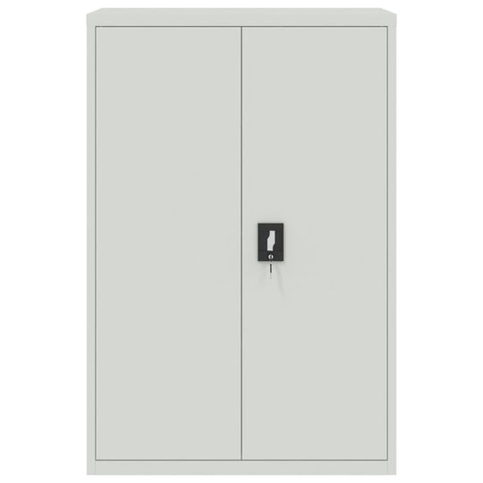 Office Cabinet 90x40x140 cm Steel Grey