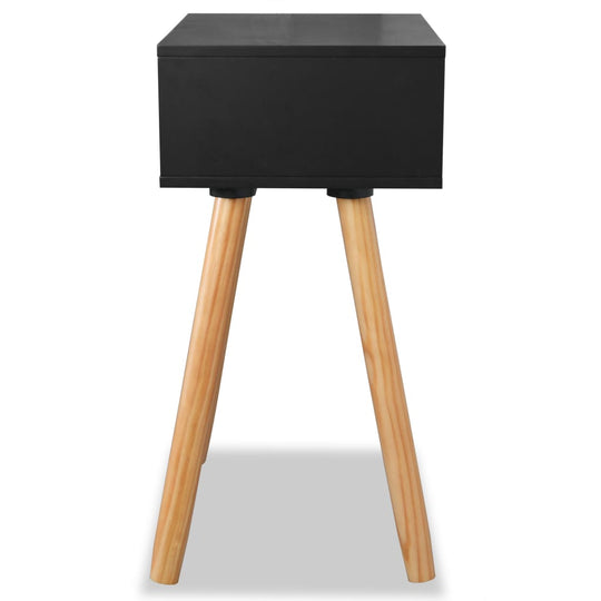 Bedside Tables 2 pcs Solid Pinewood 40x30x61 cm Black