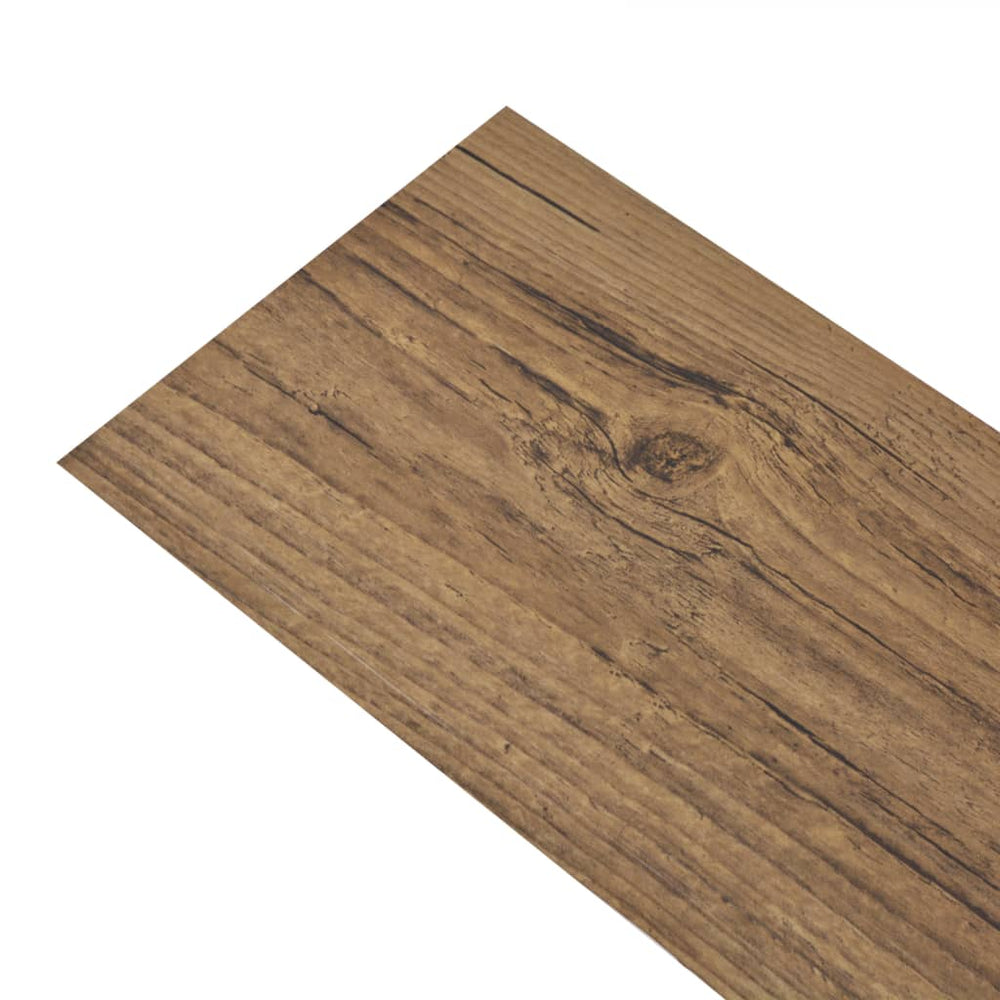 Self-adhesive PVC Flooring Planks 5.02 m²  2 mm Walnut Brown