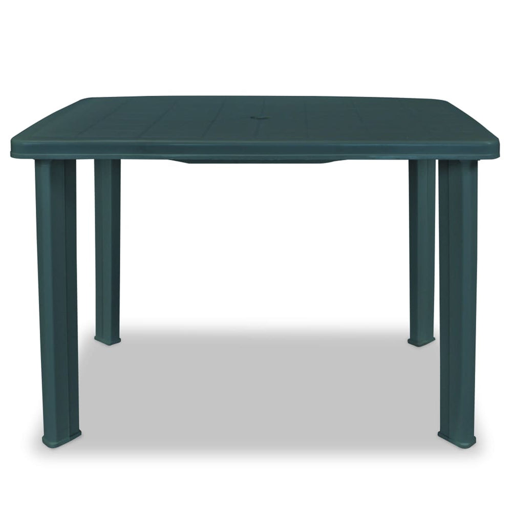 Garden Table Green 101x68x72 cm Plastic