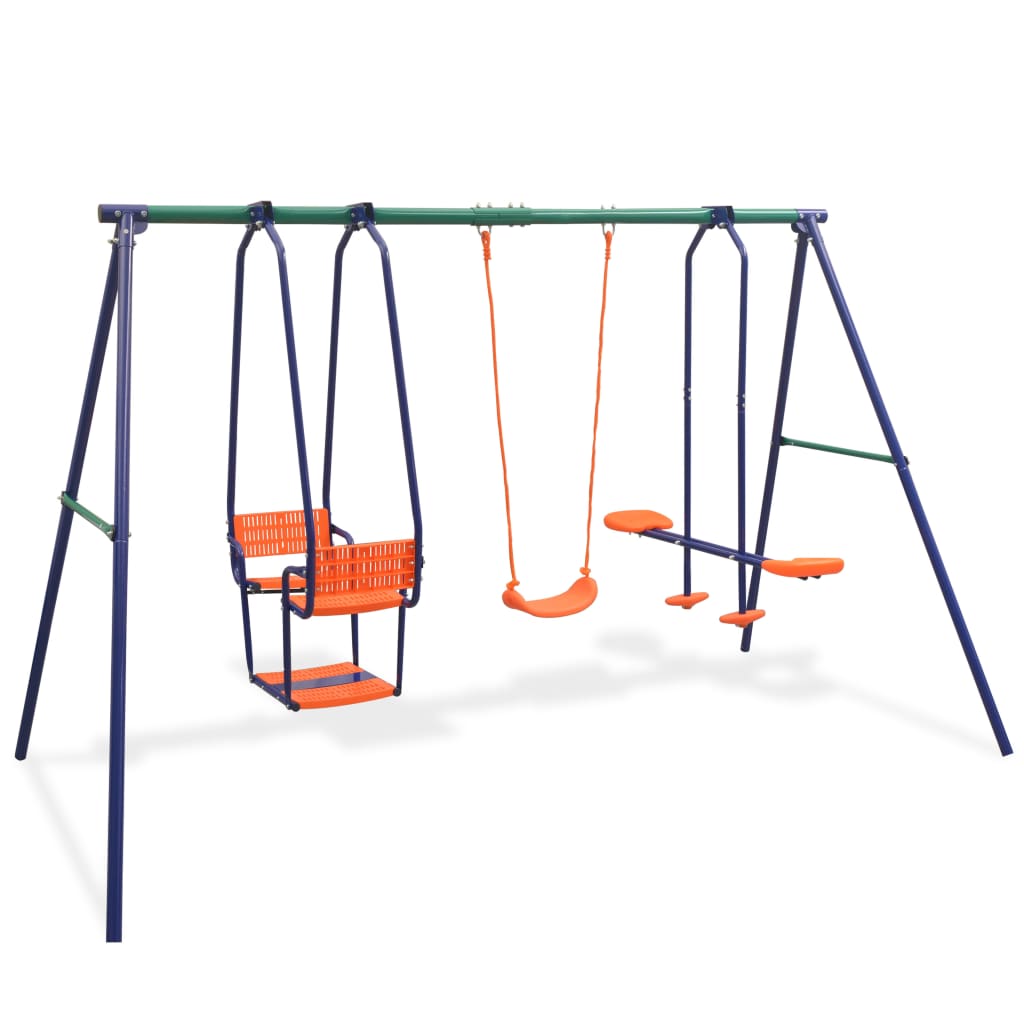 feed-cond-new, feed-sl-vidaXL Freight Payable, new, Orange, Outdoor Play Equipment, parcel, Swing Sets & Playsets, Toys & Games, Toys & Games > Outdoor Play Equipment > Swing Sets & Playsets, vidaXLSwing Set With 5 Seats Orange - Premium Swing Sets & Playsets from vidaXL - Just $386! Shop Online Buy Now at S & D's Value Store Family Business Best Customer Service