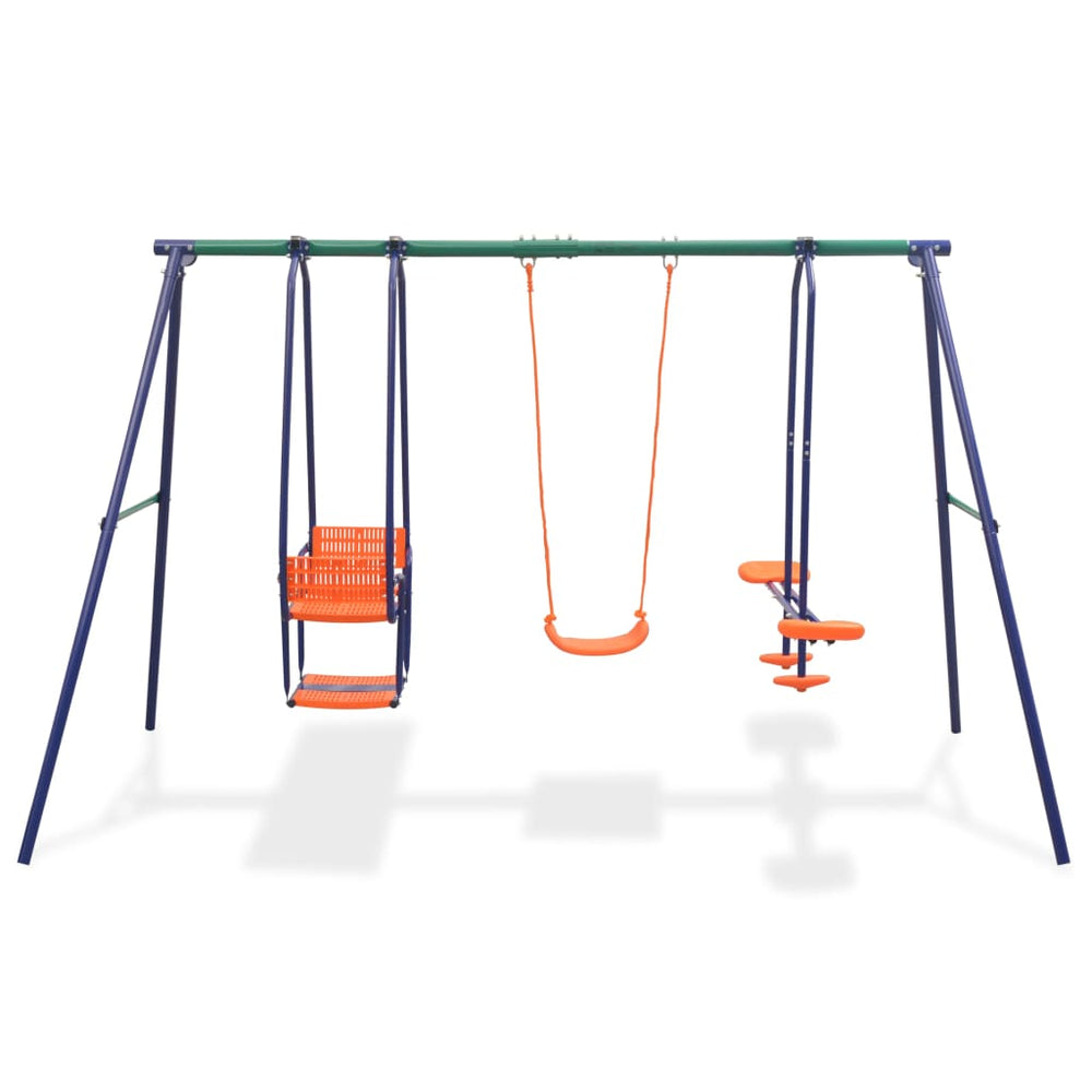 feed-cond-new, feed-sl-vidaXL Freight Payable, new, Orange, Outdoor Play Equipment, parcel, Swing Sets & Playsets, Toys & Games, Toys & Games > Outdoor Play Equipment > Swing Sets & Playsets, vidaXLSwing Set With 5 Seats Orange - Premium Swing Sets & Playsets from vidaXL - Just $386! Shop Online Buy Now at S & D's Value Store Family Business Best Customer Service