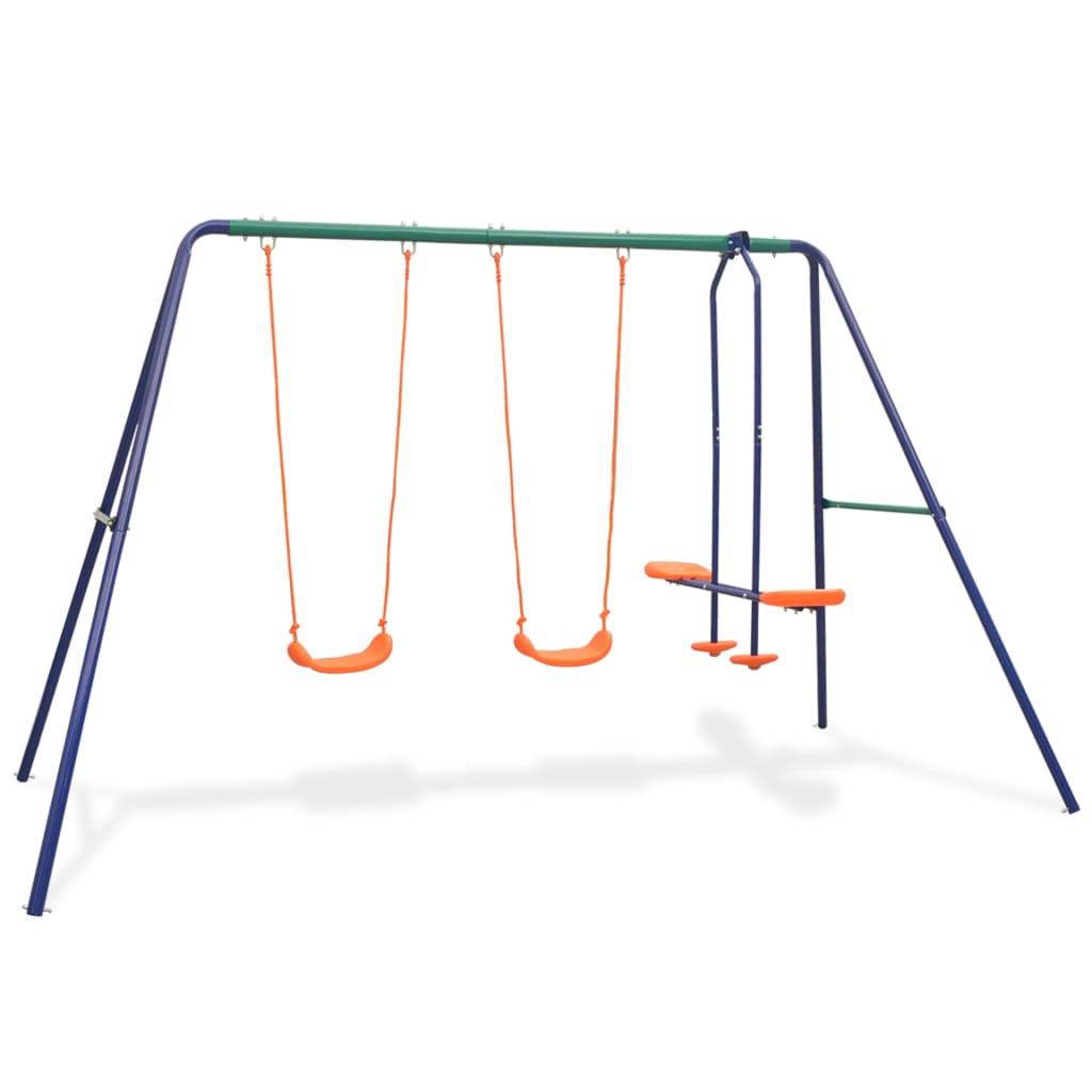 feed-cond-new, feed-sl-vidaXL Freight Payable, new, Orange, Outdoor Play Equipment, parcel, Swing Sets & Playsets, Toys & Games, Toys & Games > Outdoor Play Equipment > Swing Sets & Playsets, vidaXLSwing Set With 4 Seats Orange - Premium Swing Sets & Playsets from vidaXL - Just $187! Shop Online Buy Now at S & D's Value Store Family Business Best Customer Service