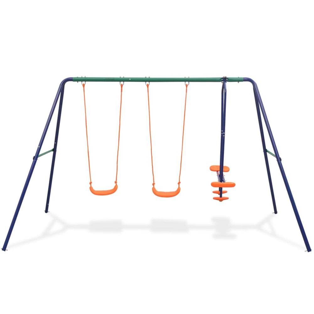 feed-cond-new, feed-sl-vidaXL Freight Payable, new, Orange, Outdoor Play Equipment, parcel, Swing Sets & Playsets, Toys & Games, Toys & Games > Outdoor Play Equipment > Swing Sets & Playsets, vidaXLSwing Set With 4 Seats Orange - Premium Swing Sets & Playsets from vidaXL - Just $187! Shop Online Buy Now at S & D's Value Store Family Business Best Customer Service