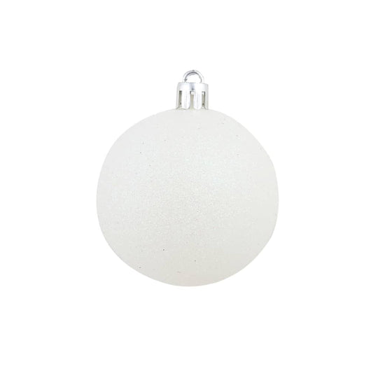 100 Piece Christmas Ball Set 3/4/6 cm White/Grey