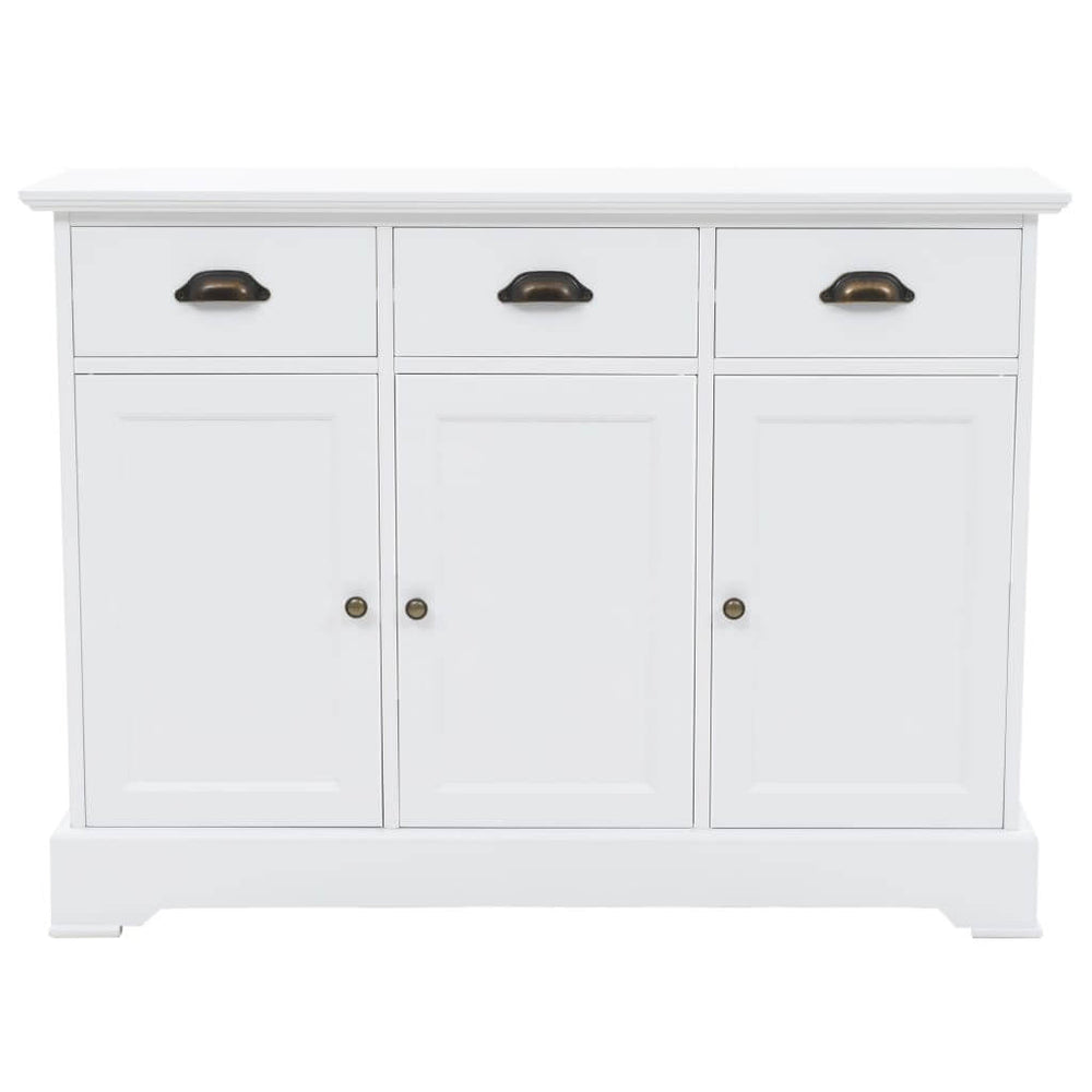 Buffets & Sideboards, Cabinets & Storage, Furniture, Furniture > Cabinets & Storage > Buffets & Sideboards, parcel, Unassigned to a collection, vidaXL, WhiteSideboard With 3 Doors Mdf And Pinewood 105X35X77.5 Cm - Premium Buffets & Sideboards from vidaXL ! Shop Online Buy Now at S & D's Value Store Family Business Best Customer ServiceBuffets & Sideboards, Cabinets & Storage, Furniture, Furniture > Cabinets & Storage > Buffets & Sideboards, parcel, Unassigned to a collection, vidaXL, White