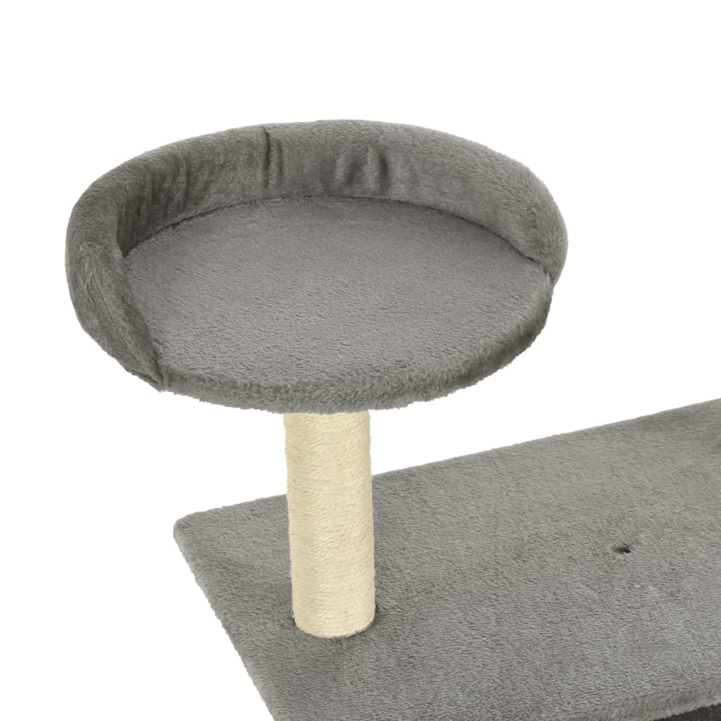 Cat Tree with Sisal Scratching Posts 95 cm Grey