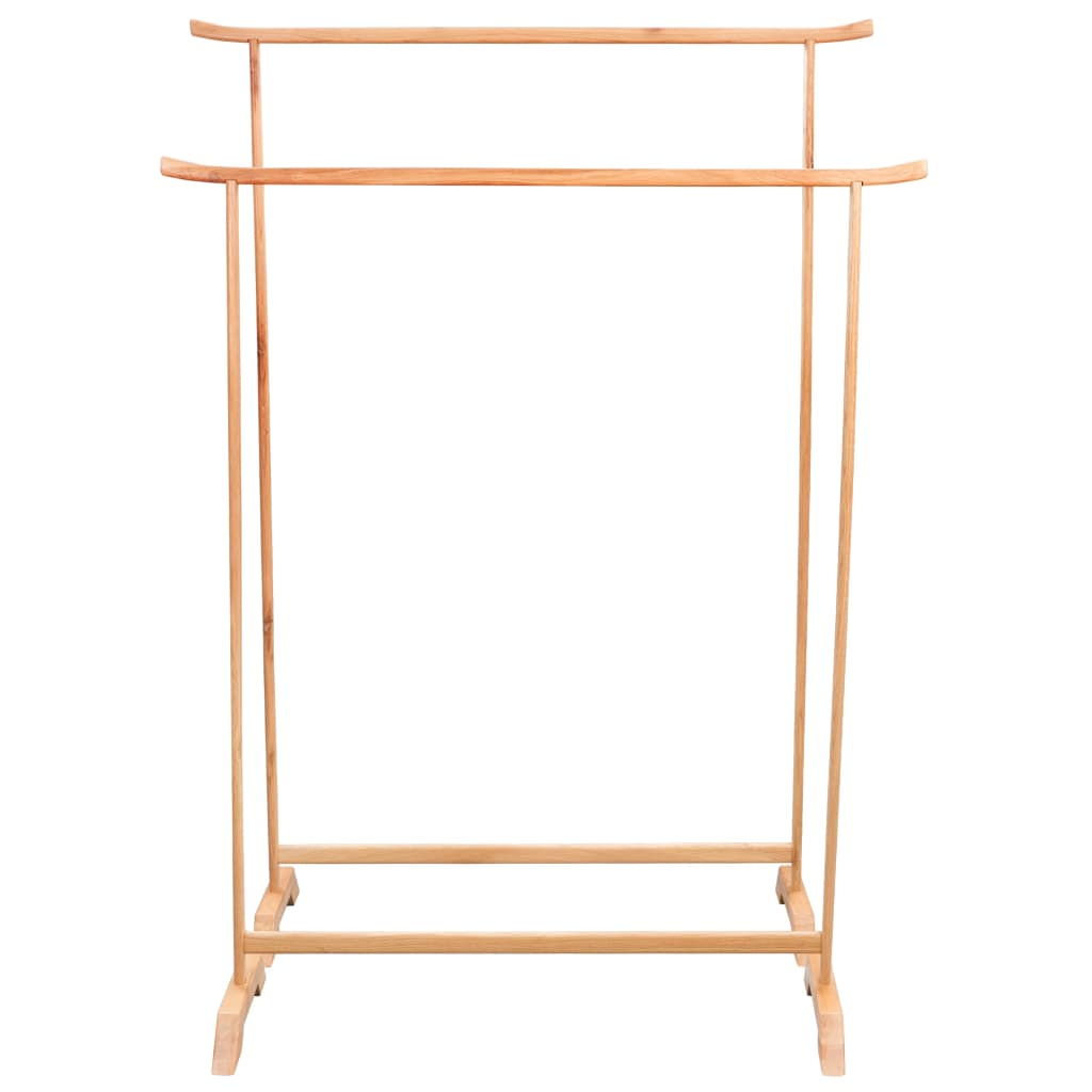 Clothes Racks 2 pcs Solid Oak Wood